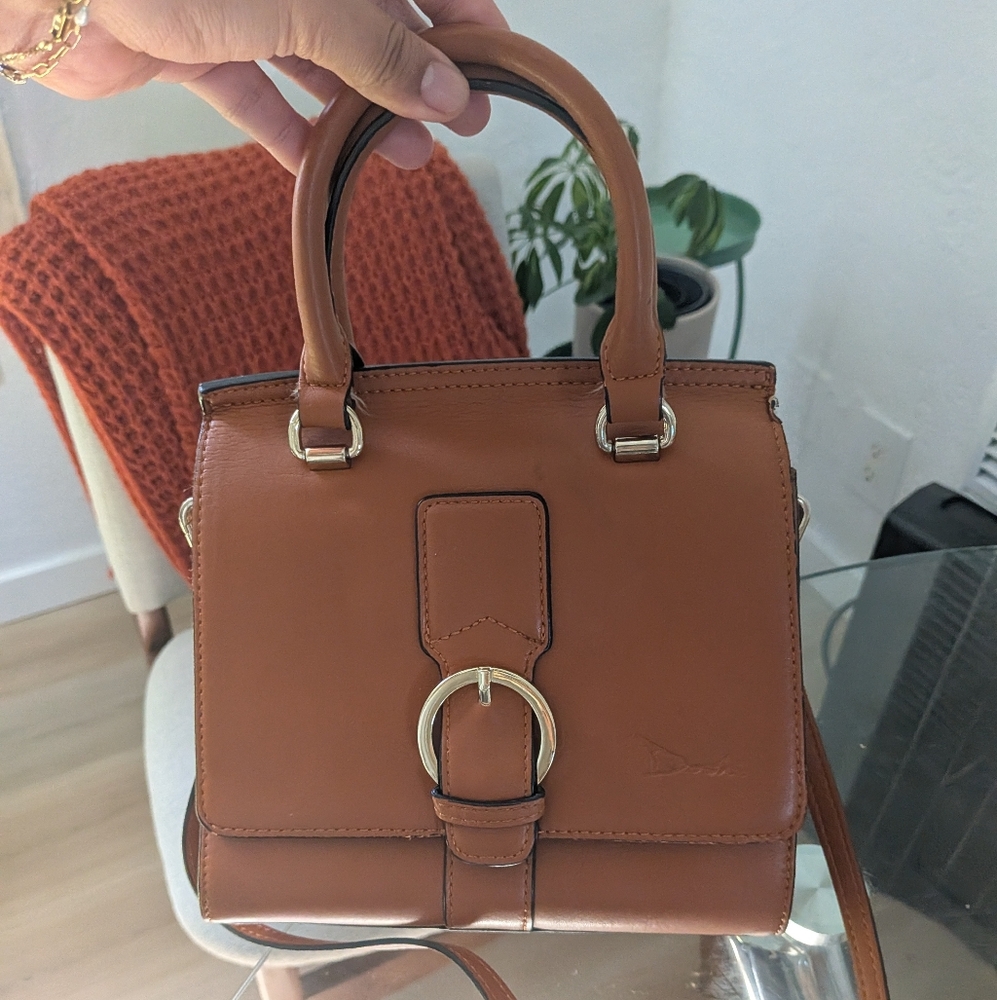Brown Vegan Leather Handbag